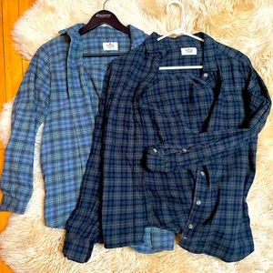 2 Marine Layer plaid button ups